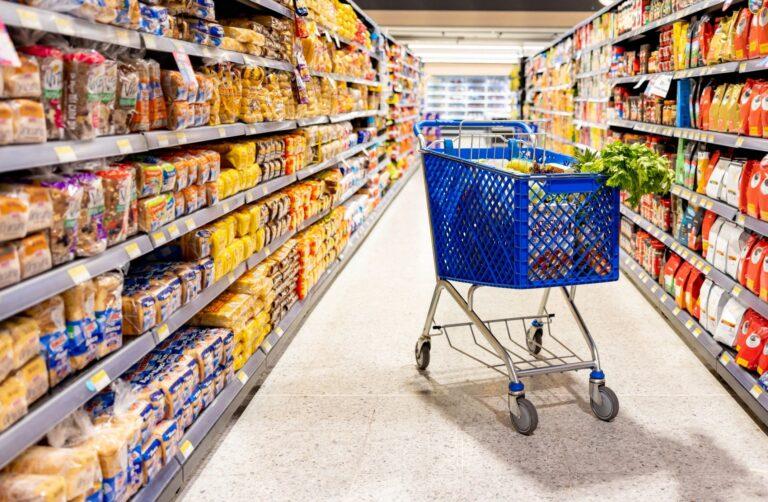 Clean, organized store aisle