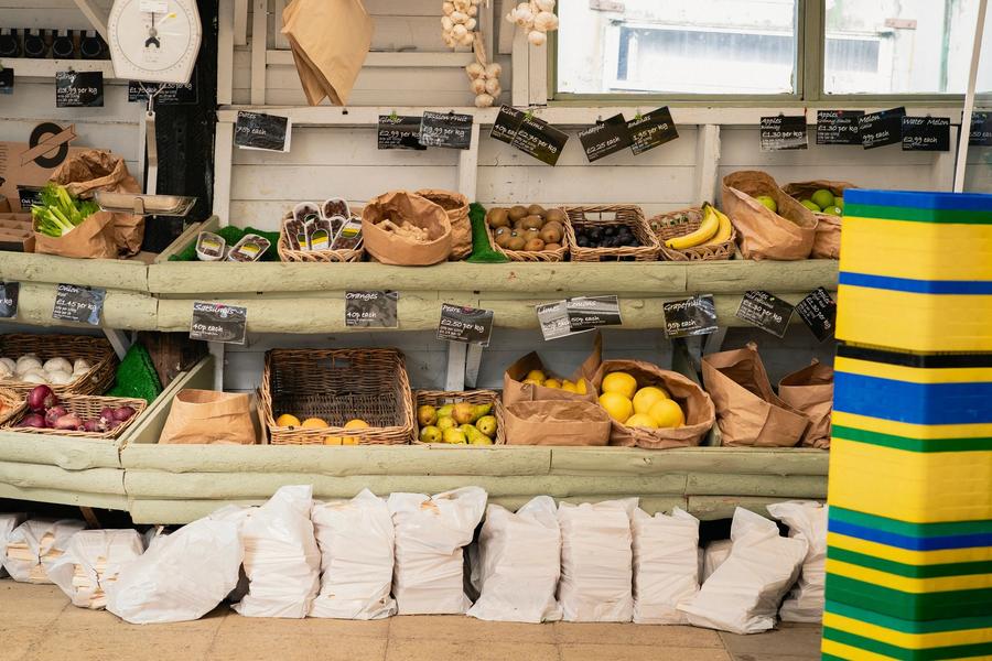 Fresh produce stall